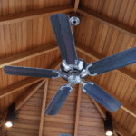 Ceiling fan in mountain home in Colorado installed by Firefly Electrical Services Lakewood and Morrison